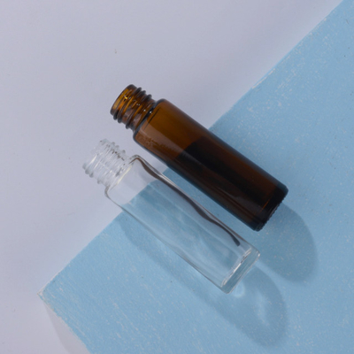 ISO14001 Roll On Perfume Oil Bottle 10ml , Lidded Essential Oil Bottles With Roller