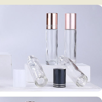 Lidded Empty Roll On Bottles For Essential Oils Reusable Leakproof