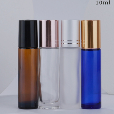 Washable 10 Ml Essential Oil Bottles , Lightweight Roll On Perfume Containers